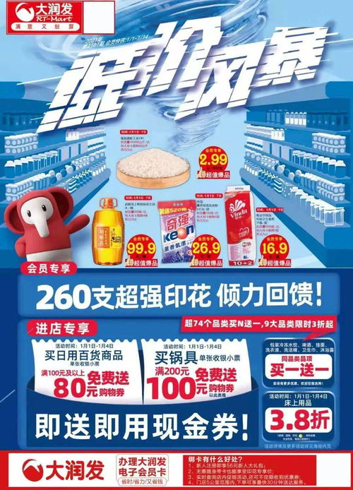 新年第一 彈 梧州大潤(rùn)發(fā) 低價(jià)風(fēng)暴 ,260支印花傾力回饋